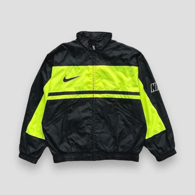 Nike Men's Windbreaker Jacket - Black/Yellow - XL on Productcaster.