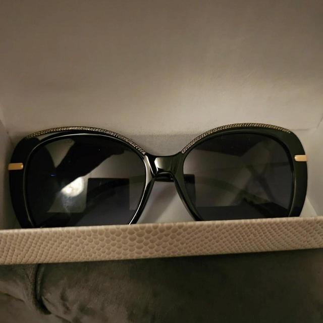 Jimmy Choo Women's Sunglasses - Black/Gold on Productcaster.