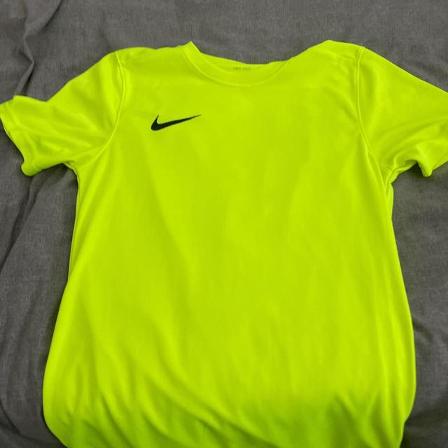 Nike Men's T-shirt - Yellow - S on Productcaster.