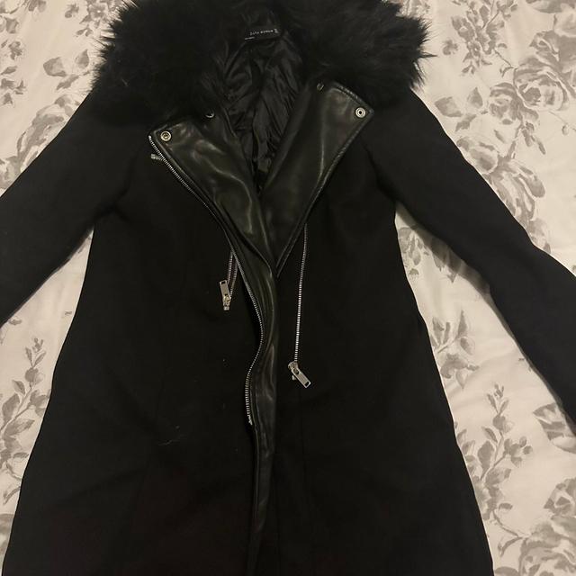 Zara Women's Coat - Black - S on Productcaster.