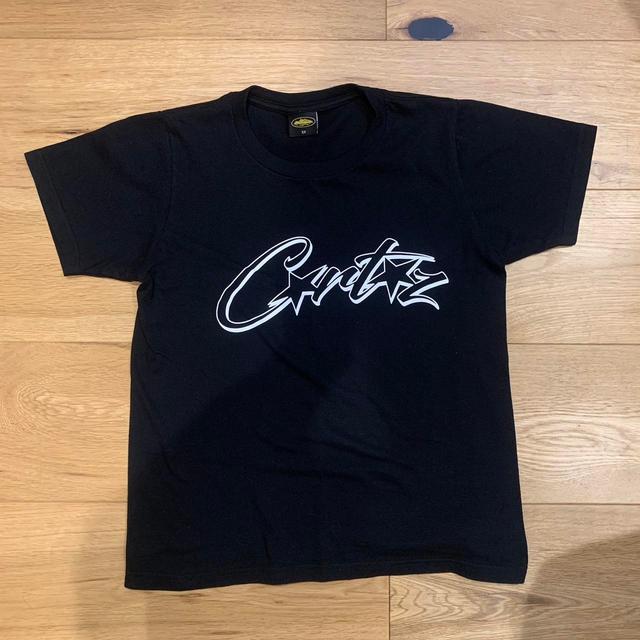 Corteiz Men's T-shirt - Black/White - XS on Productcaster.