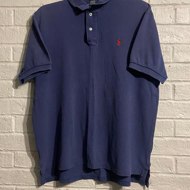 Polo Ralph Lauren Men's Polo shirt - Navy/Blue - XL on Productcaster.