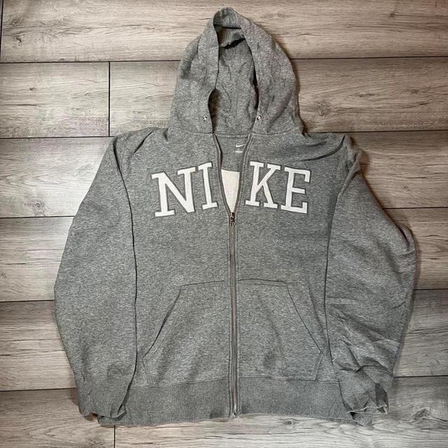 Nike Men's Hoodie - Grey/White - XXL on Productcaster.