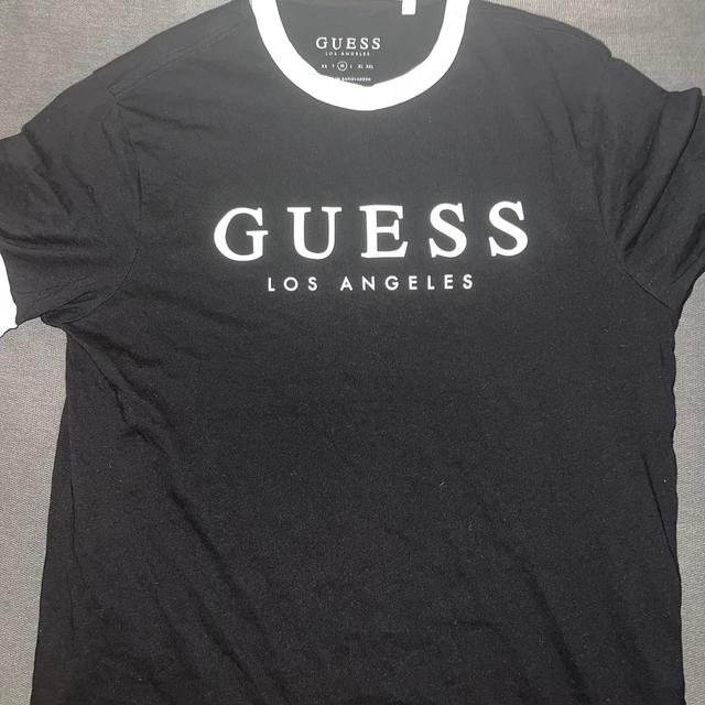 Guess Men's Shirt - Black/White - M on Productcaster.