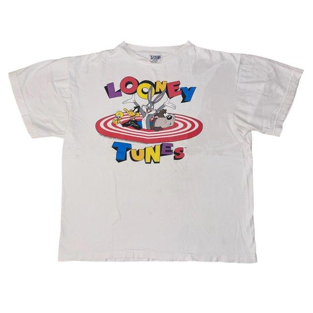 Looney Tunes Men's T-shirt - White - S on Productcaster.