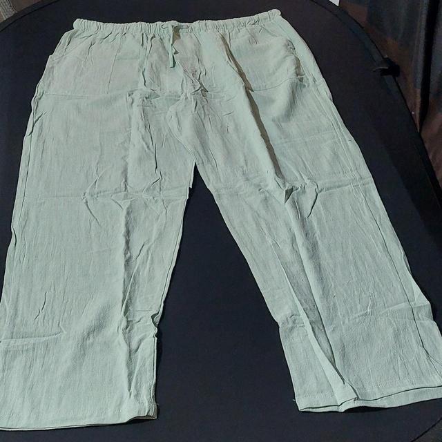 Men's Trousers - Green - 4XL on Productcaster.