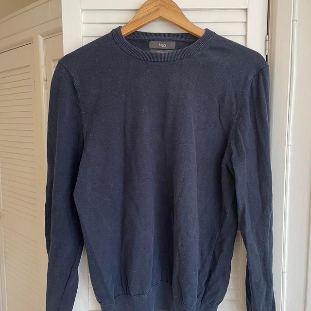 Marks & Spencer Men's Jumper - Navy - M on Productcaster.