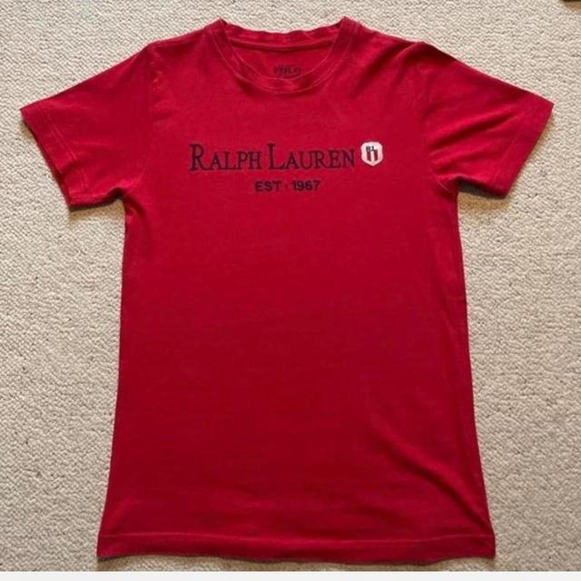 Ralph Lauren Men's T-shirt - Red - S on Productcaster.