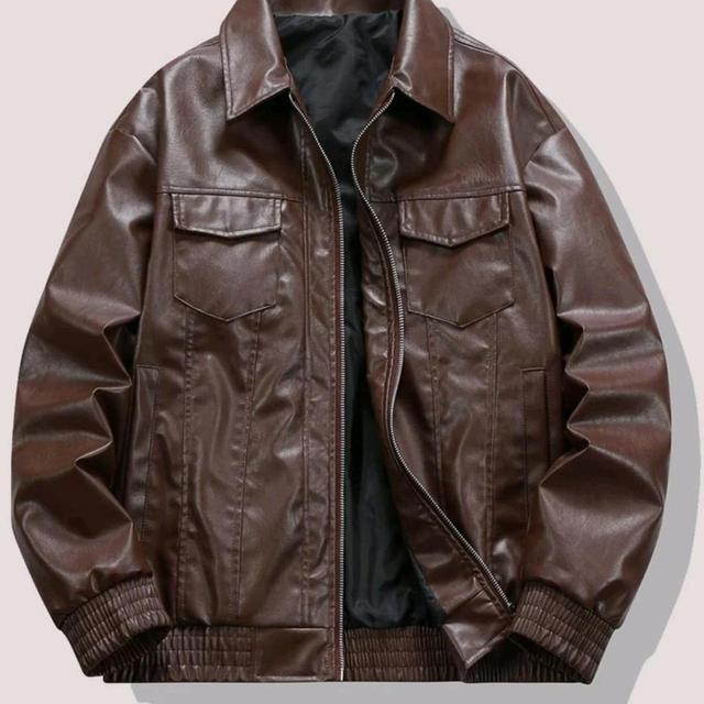 Vintage Men's Casual Jacket - Brown - L on Productcaster.