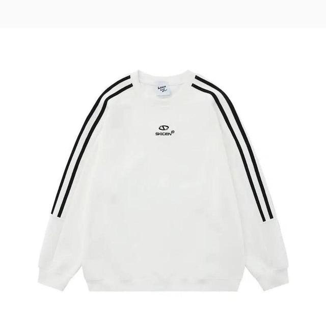 Men's Sweatshirt - Black/White - L on Productcaster.