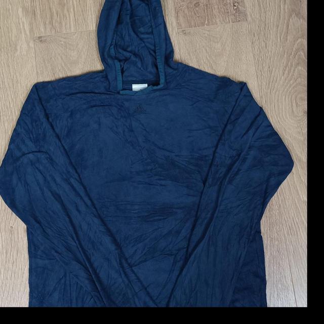 Adidas Men's Hoodie - Navy - L on Productcaster.