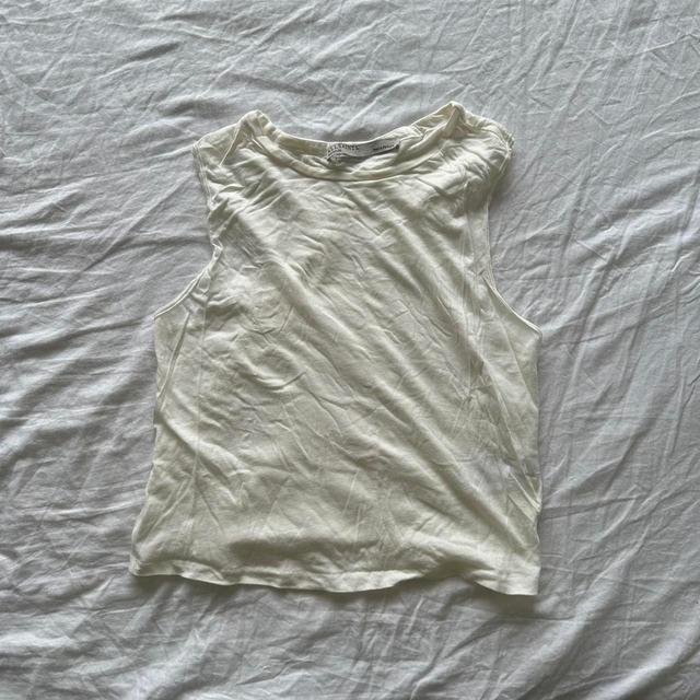 AllSaints Women's Vest - Cream/White - M on Productcaster.