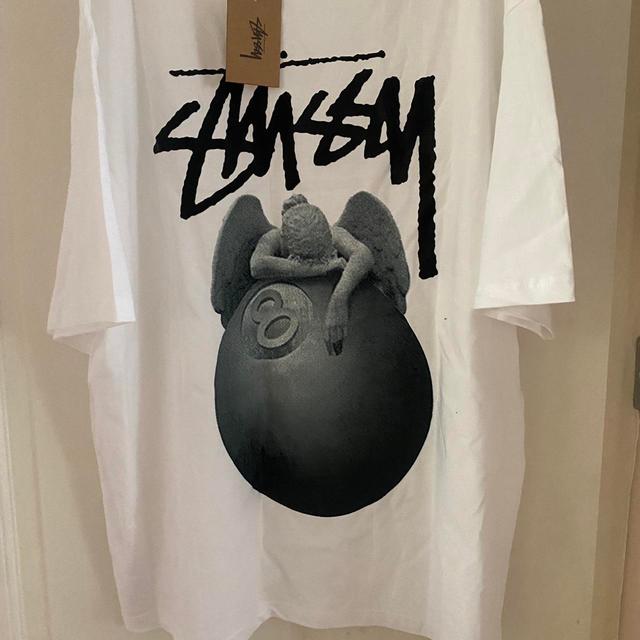 Stüssy Men's T-shirt - White - XL on Productcaster.