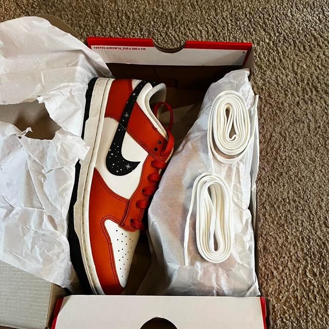 Nike Men's Trainers - Red/Orange - UK 7.5 on Productcaster.