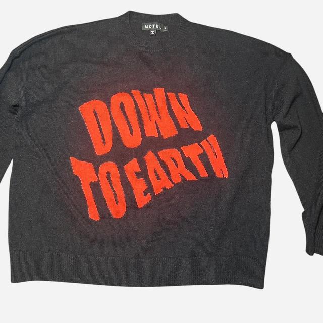 Motel Women's Jumper - Black/Red - S on Productcaster.