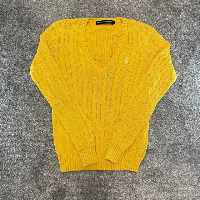 Polo Ralph Lauren Women's Jumper - Yellow - S on Productcaster.