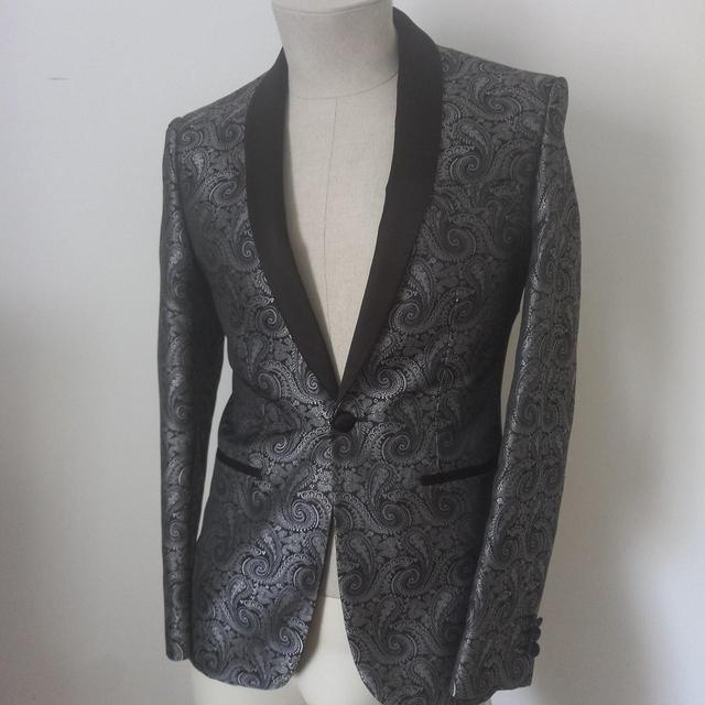 Next Men's Blazer Jacket - Black/Grey - S on Productcaster.