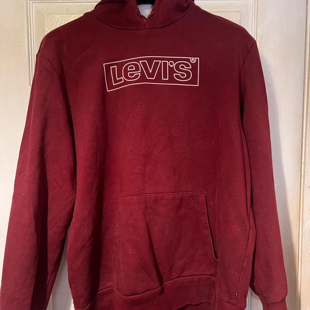 Levi's Men's Hoodie - Burgundy - M on Productcaster.