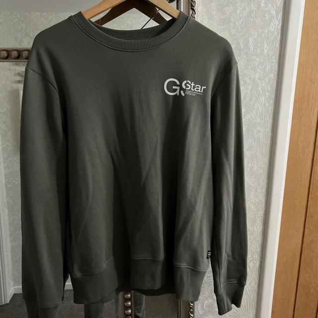 G-Star Men's Jumper - Khaki - M on Productcaster.