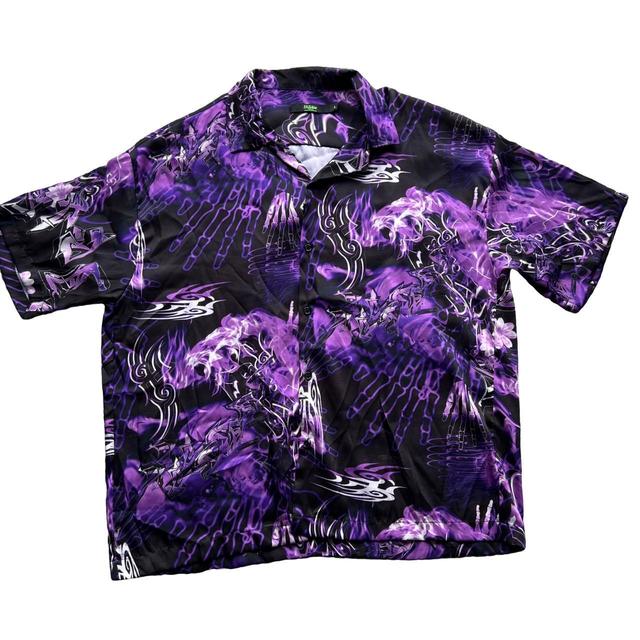 Jaded London Women's Shirt - Multi/Purple - L on Productcaster.