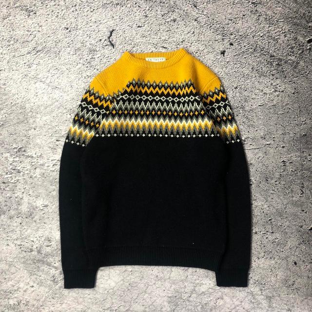 American Vintage Men's Jumper - Black/Multi - M on Productcaster.