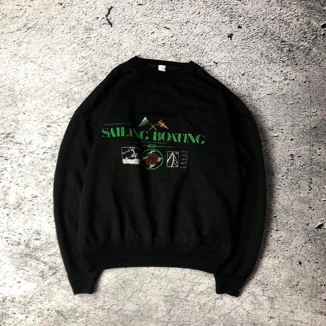 American Vintage Men's Sweatshirt - Black - L on Productcaster.