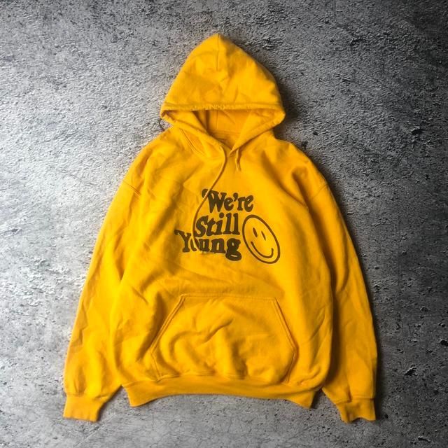 American Vintage Men's Hoodie - Yellow - L on Productcaster.