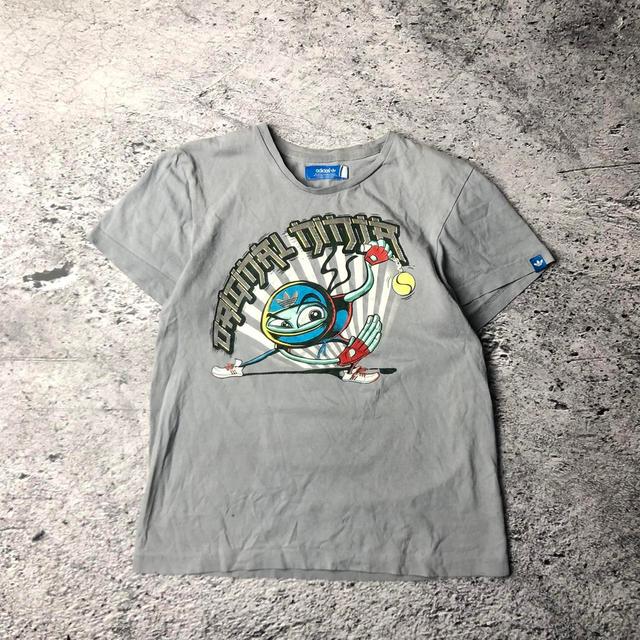 Adidas Women's T-shirt - Grey/Multi - S on Productcaster.