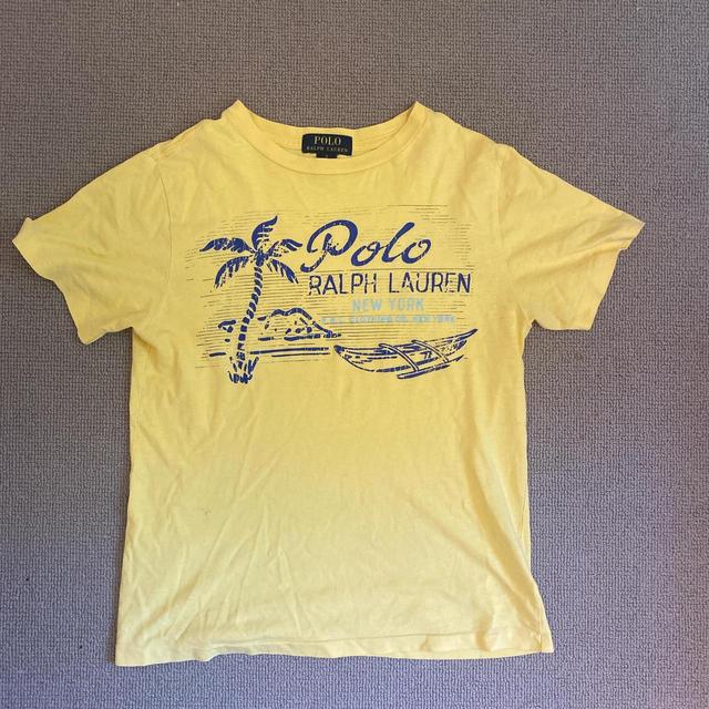 Polo Ralph Lauren Women's T-shirt - Yellow - 8 on Productcaster.