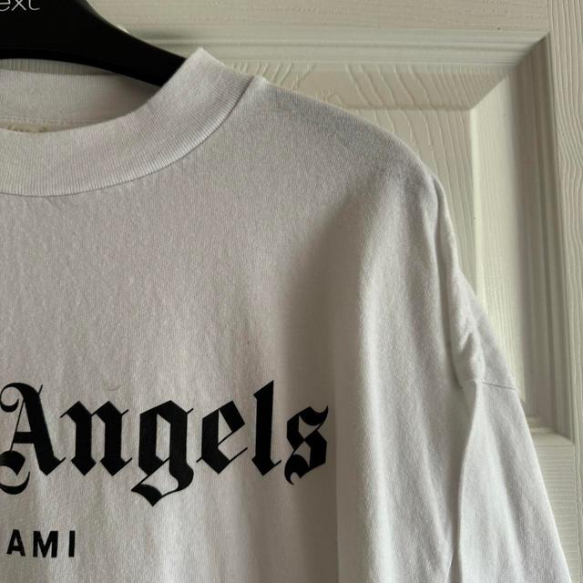 Palm Angels Women's T-shirt - White/Pink - M on Productcaster.