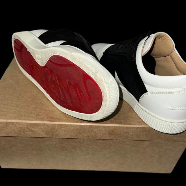 Christian Louboutin Men's Trainers - Black/White - UK 7 on Productcaster.