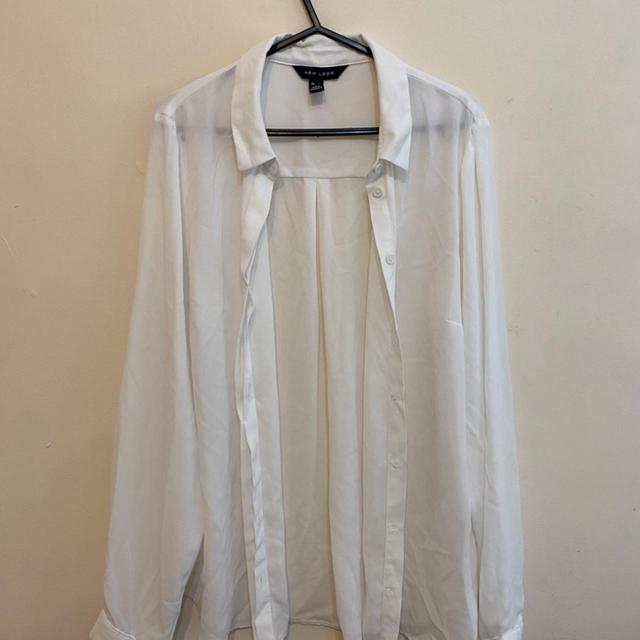 New Look Women's Shirt - White - 14 on Productcaster.