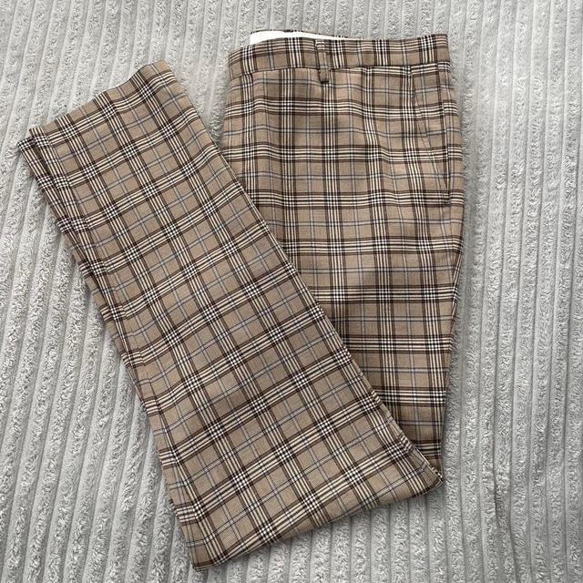 BoohooMAN Men's Trousers - Tan/Cream - 36" on Productcaster.