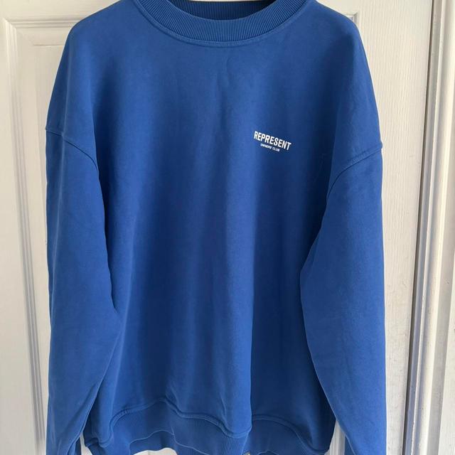 Represent Men's Sweatshirt - Blue - L on Productcaster.