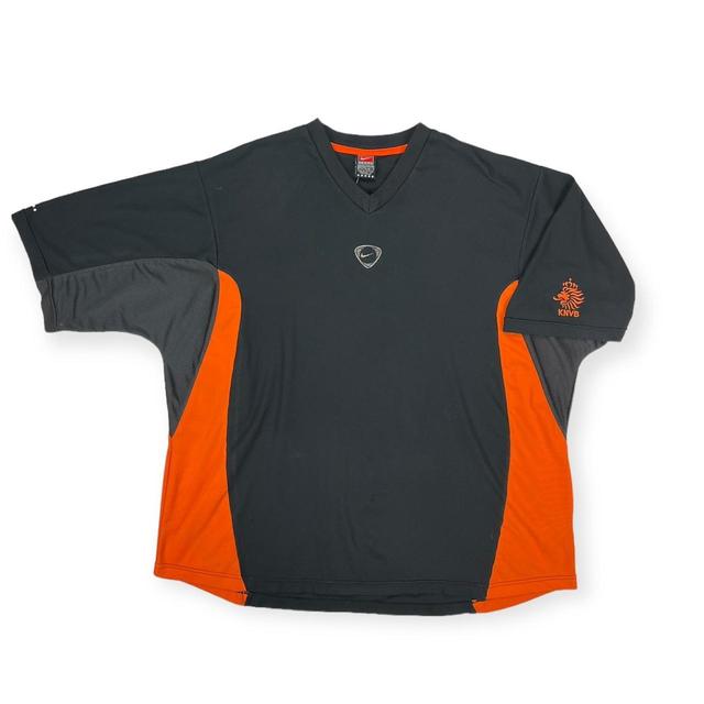 Nike Men's T-shirt - Black/Orange - XL on Productcaster.