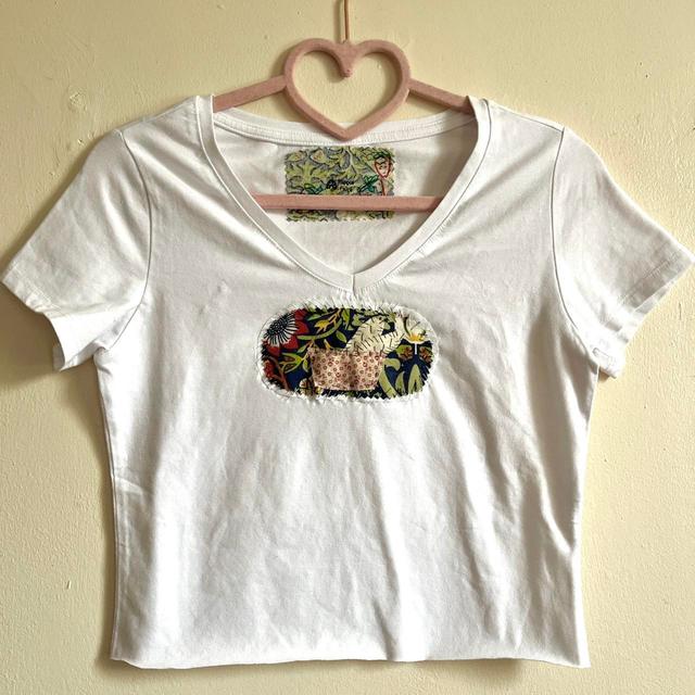 Reworked Women's Crop top - White - 8 on Productcaster.