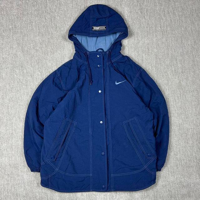 Nike Women's Parka - Blue/Navy - UK 10 on Productcaster.