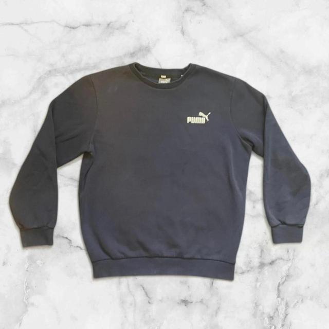 Puma Men's Sweatshirt - Navy/Blue - S on Productcaster.