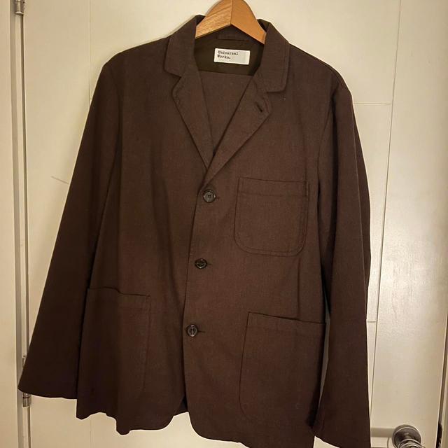 Universal Works Men's Suit - Brown - S on Productcaster.