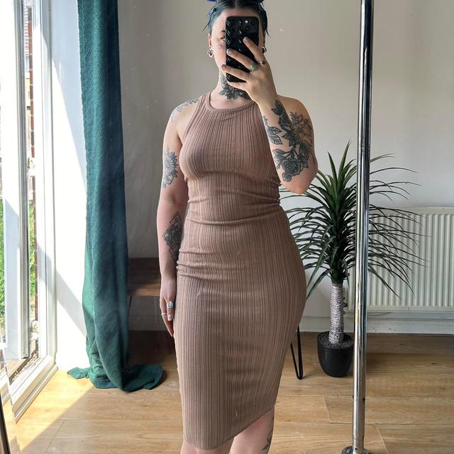 Primark Women's Bodycon Dress - Tan/Brown - 8 on Productcaster.