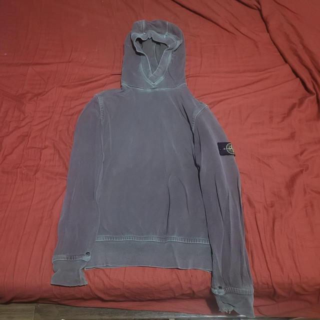 Stone Island Men's Hoodie - Grey - M on Productcaster.