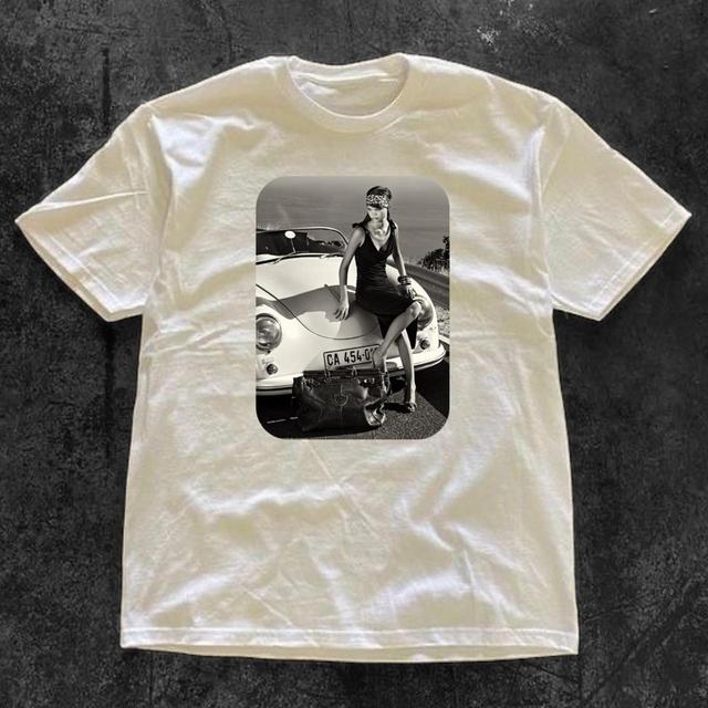 Vintage Women's T-shirt - White - XL on Productcaster.