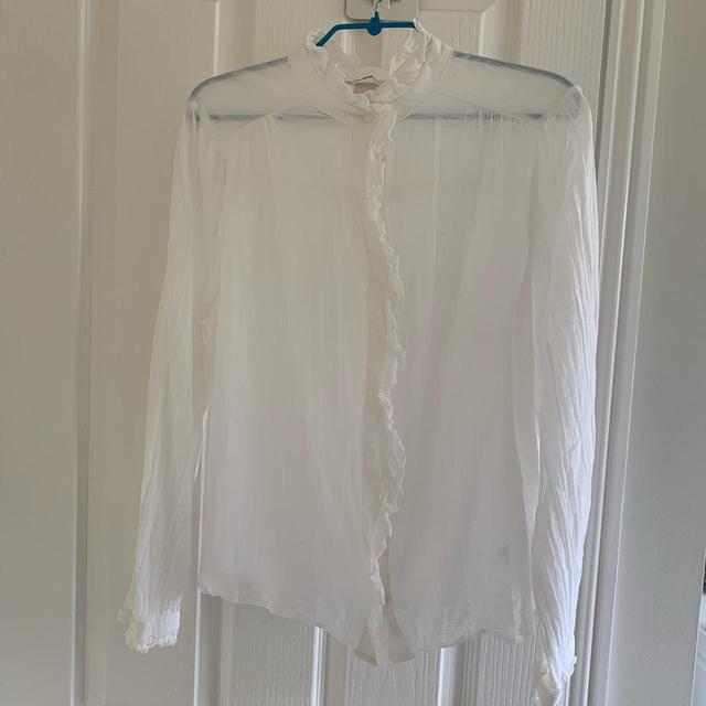 H&M Women's Blouse - White - 14 on Productcaster.