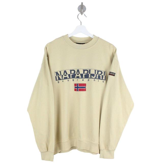 Napapijri Men's Sweatshirt - Tan - L on Productcaster.