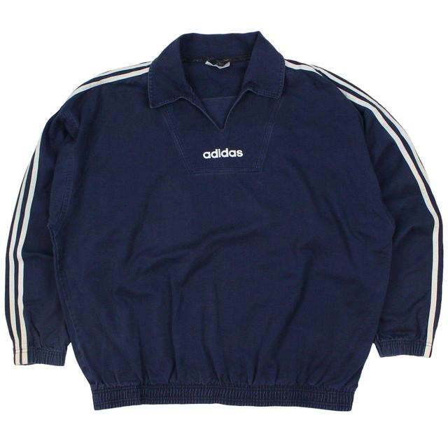 Adidas Men's Sweatshirt - Navy - XL on Productcaster.