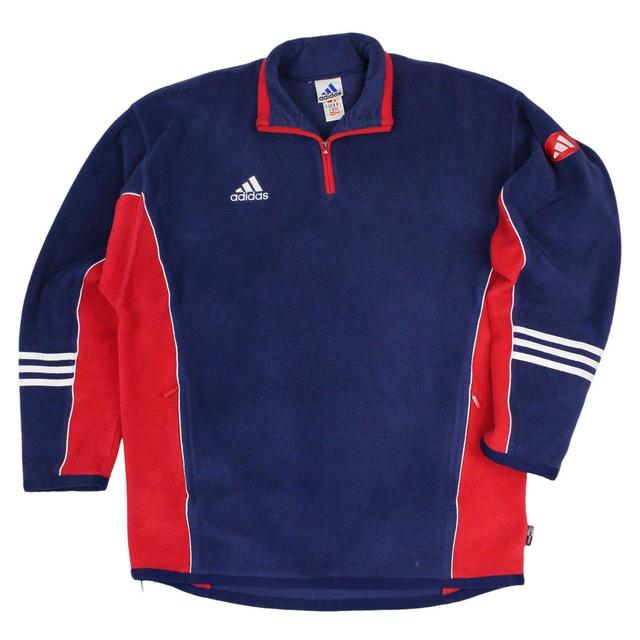 Adidas Men's Sweatshirt - Navy - XL on Productcaster.