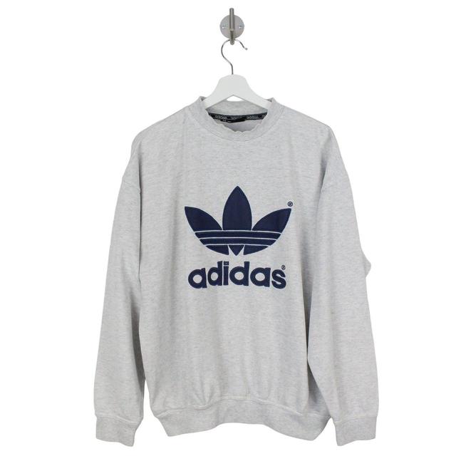 Adidas Men's Sweatshirt - Grey - S on Productcaster.