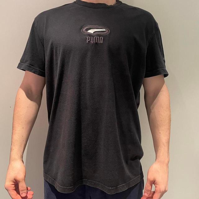 Puma Men's T-shirt - Black - L on Productcaster.