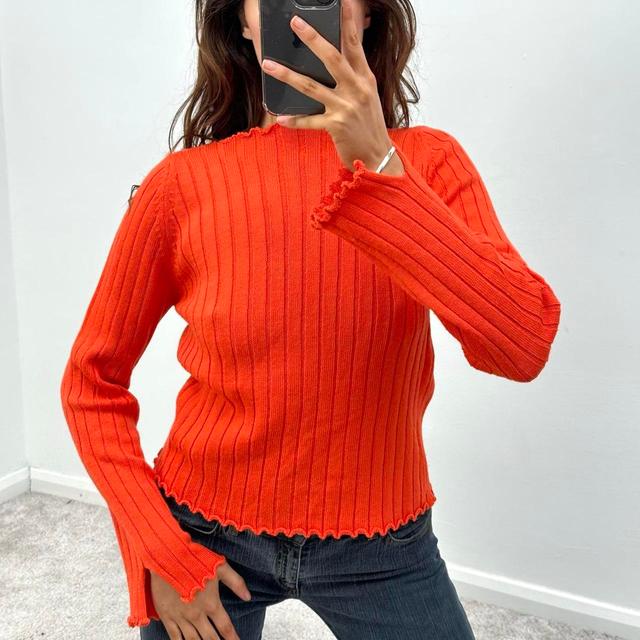 Vintage Women's Jumper - Orange - 8 on Productcaster.