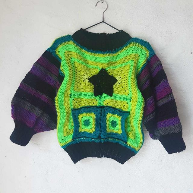 Handmade Women's Jumper - Green - S on Productcaster.